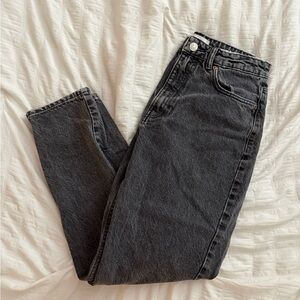 Zara Classic Charcoal Black Denim Jeans